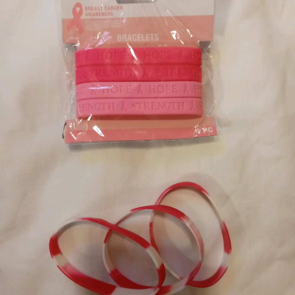 Breast Cancer Silicone bracelets